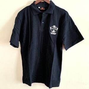 Made For Cyber Crime Men's XL work smarter not harder shirt blue